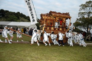 【前夜祭】冠嶽山地車講による地車曳行